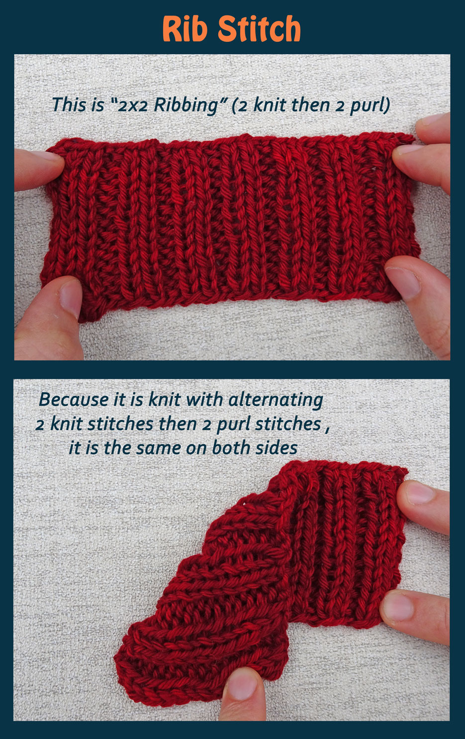 French Rib Stitch Rib-stitch-overview – Jo-Creates